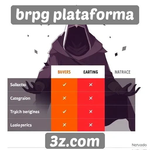Comparação entre brpg plataforma e outros sites de jogos